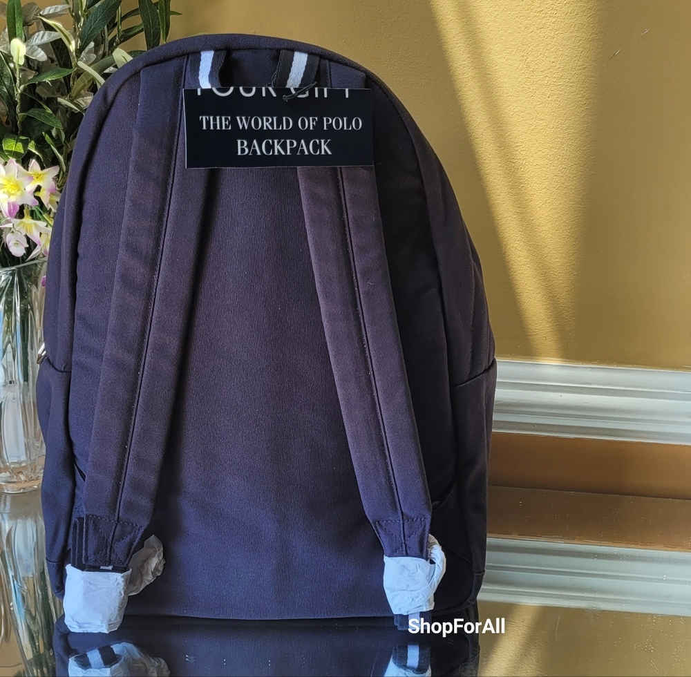 Polo by Ralph Lauren Navy Backpack - Picture 7 of 8